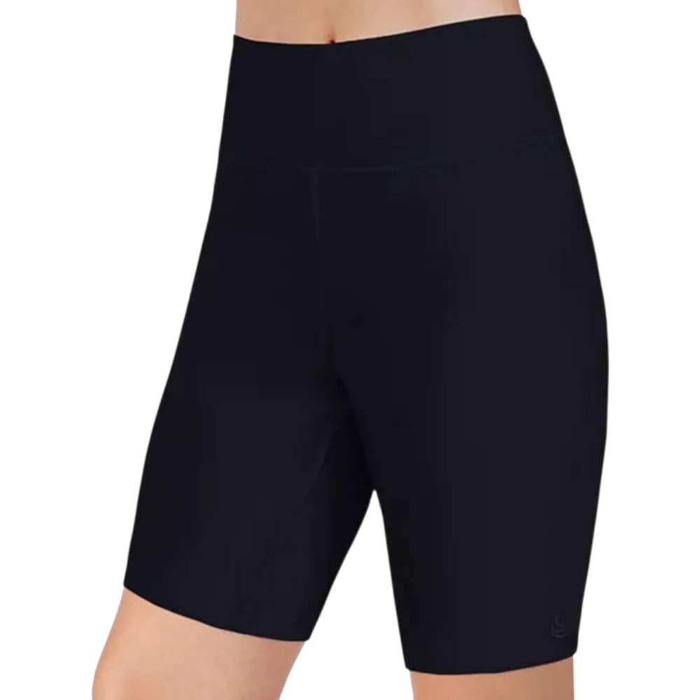 Cuddl Duds Women's Black Cottonwear Biker Stretch Shorts, Size Medium - Picture 8 of 8